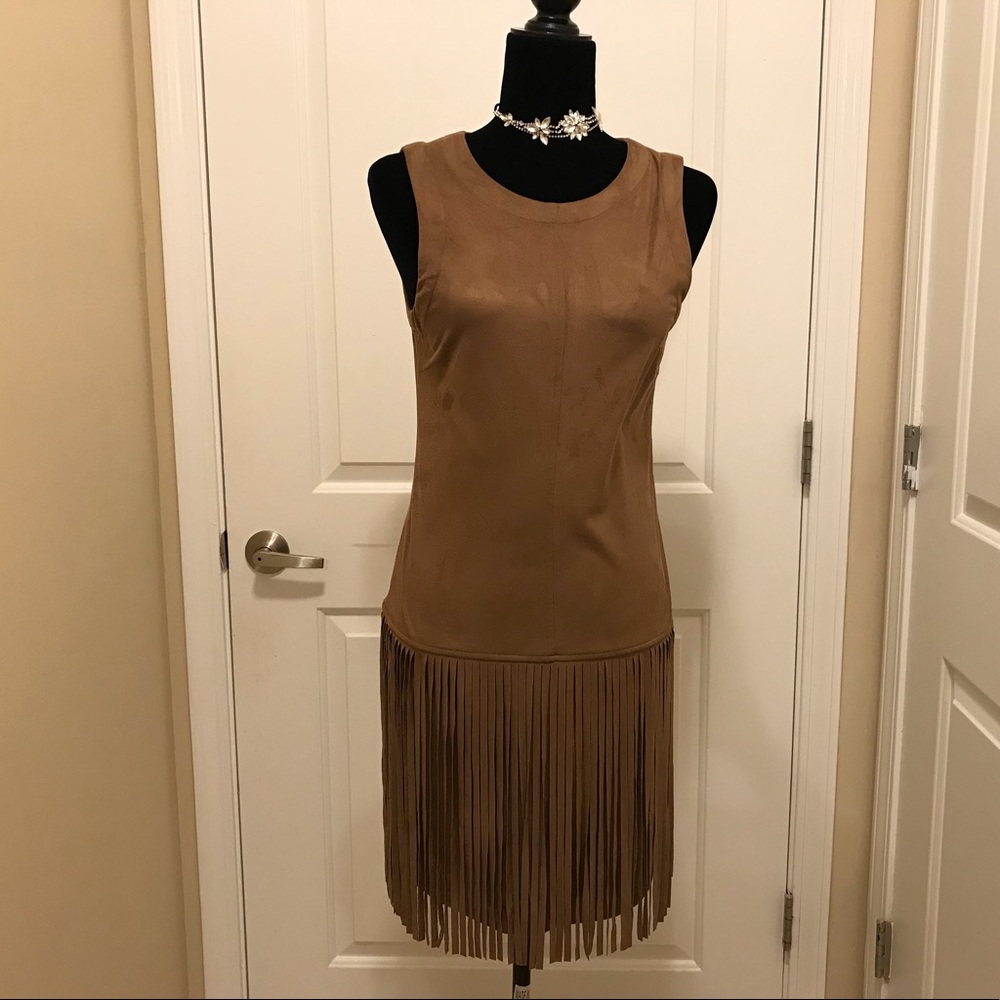Allen B. By Allen Schwatrz Fringe Dress